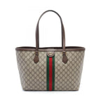 Gucci Tote GG Supreme Canvas Leather Shoulder