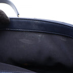 Chanel Shoulder Bag Quilted 2-Way Navy Lambskin Handle Chain — view 6