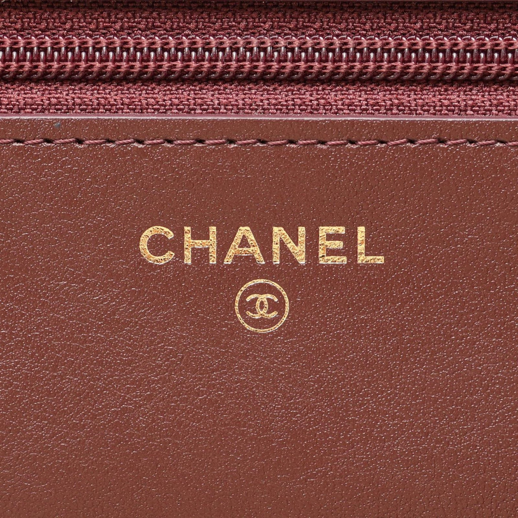 Chanel Shoulder Bag Quilted Marine Charm Navy Chain Wallet — view 5