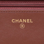 Chanel Shoulder Bag Quilted Marine Charm Navy Chain Wallet — view 5