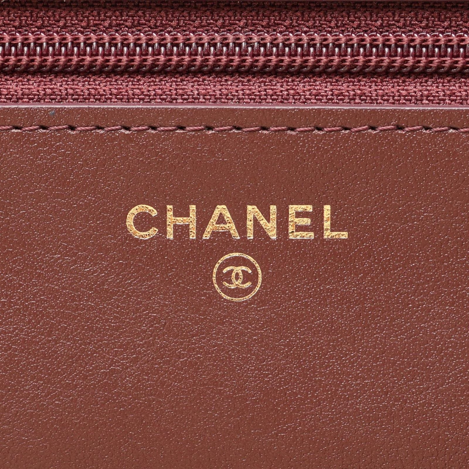 Chanel Shoulder Bag Quilted Marine Charm Navy Chain Wallet — view 5