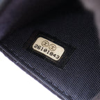 Chanel Shoulder Bag Quilted Marine Charm Navy Chain Wallet — view 6