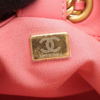 Chanel Shoulder Bag Quilted Pink Lambskin Drawstring — view 5