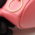 Chanel Shoulder Bag Quilted Pink Lambskin Drawstring — view 7