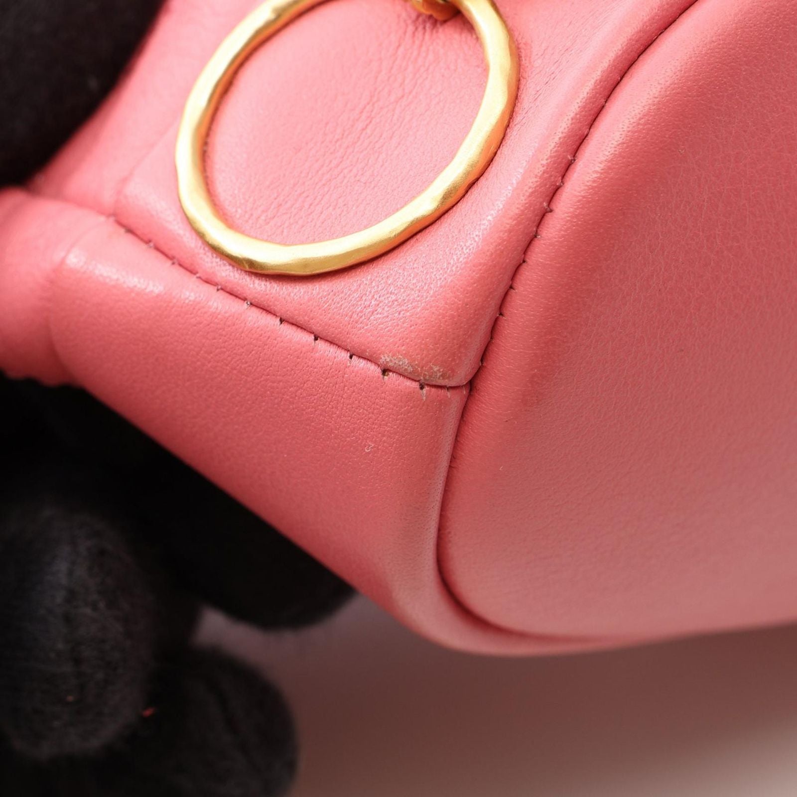 Chanel Shoulder Bag Quilted Pink Lambskin Drawstring — view 7
