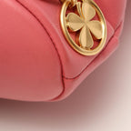 Chanel Shoulder Bag Quilted Pink Lambskin Drawstring — view 6