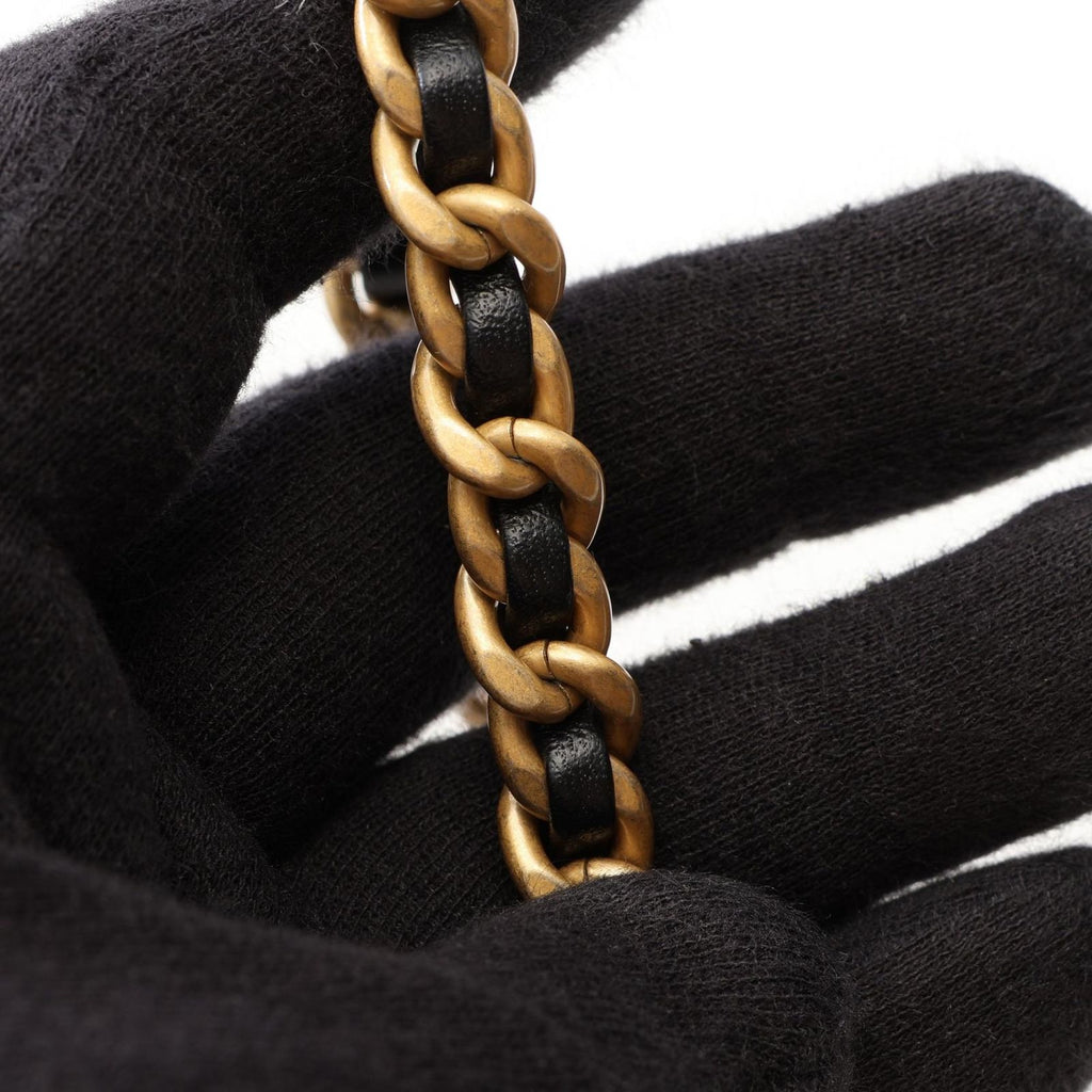 Chanel Shoulder Bag Quilted Vanity Black Lambskin 2-Way Chain — view 9