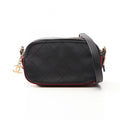 Chanel Shoulder Bag Quilted Black Leather Canvas