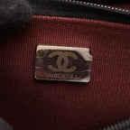 Chanel Shoulder Bag Quilted Black Caviar Leather Chain Wallet — view 6