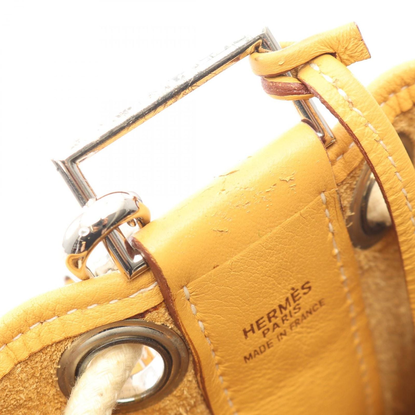 Hermes Shoulder Bag Lunch Natural Sable Leather — view 6