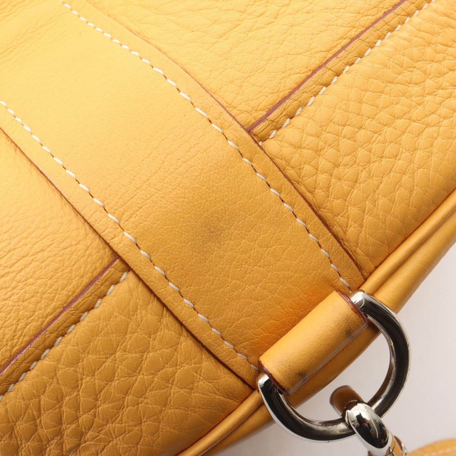 Hermes Shoulder Bag Lunch Natural Sable Leather — view 9
