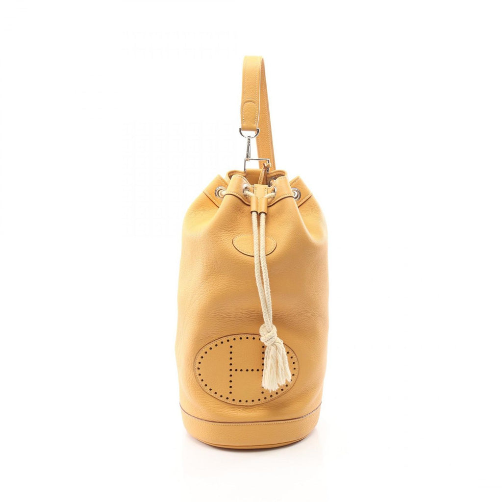 Hermes Shoulder Bag Lunch Natural Sable Leather