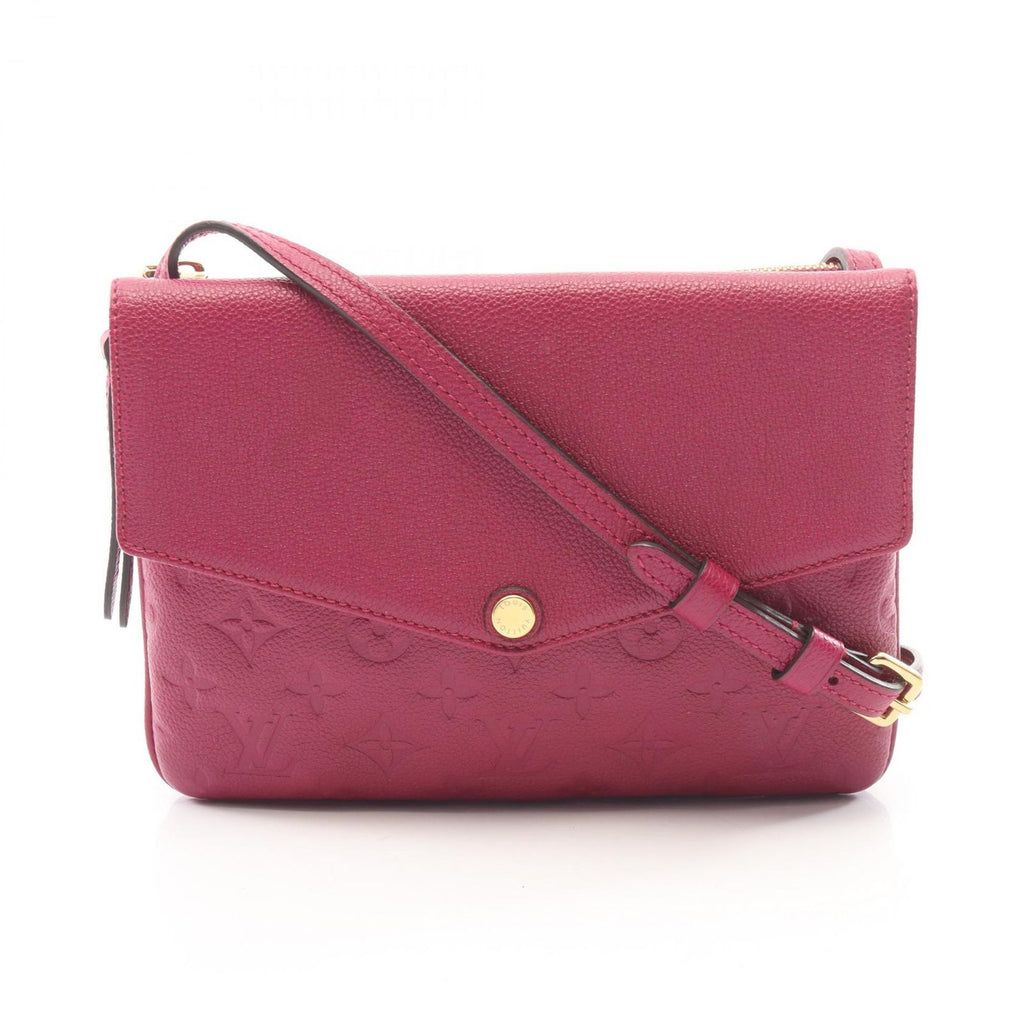 Louis Vuitton Shoulder Bag Gray Leather