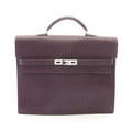 Hermes Briefcase Kelly Depeche 34 Violet Leather