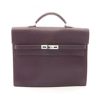 Hermes Briefcase Kelly Depeche 34 Violet Leather