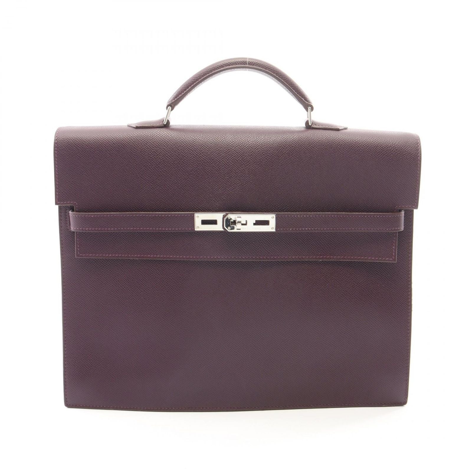 Hermes Briefcase Kelly Depeche 34 Violet Leather