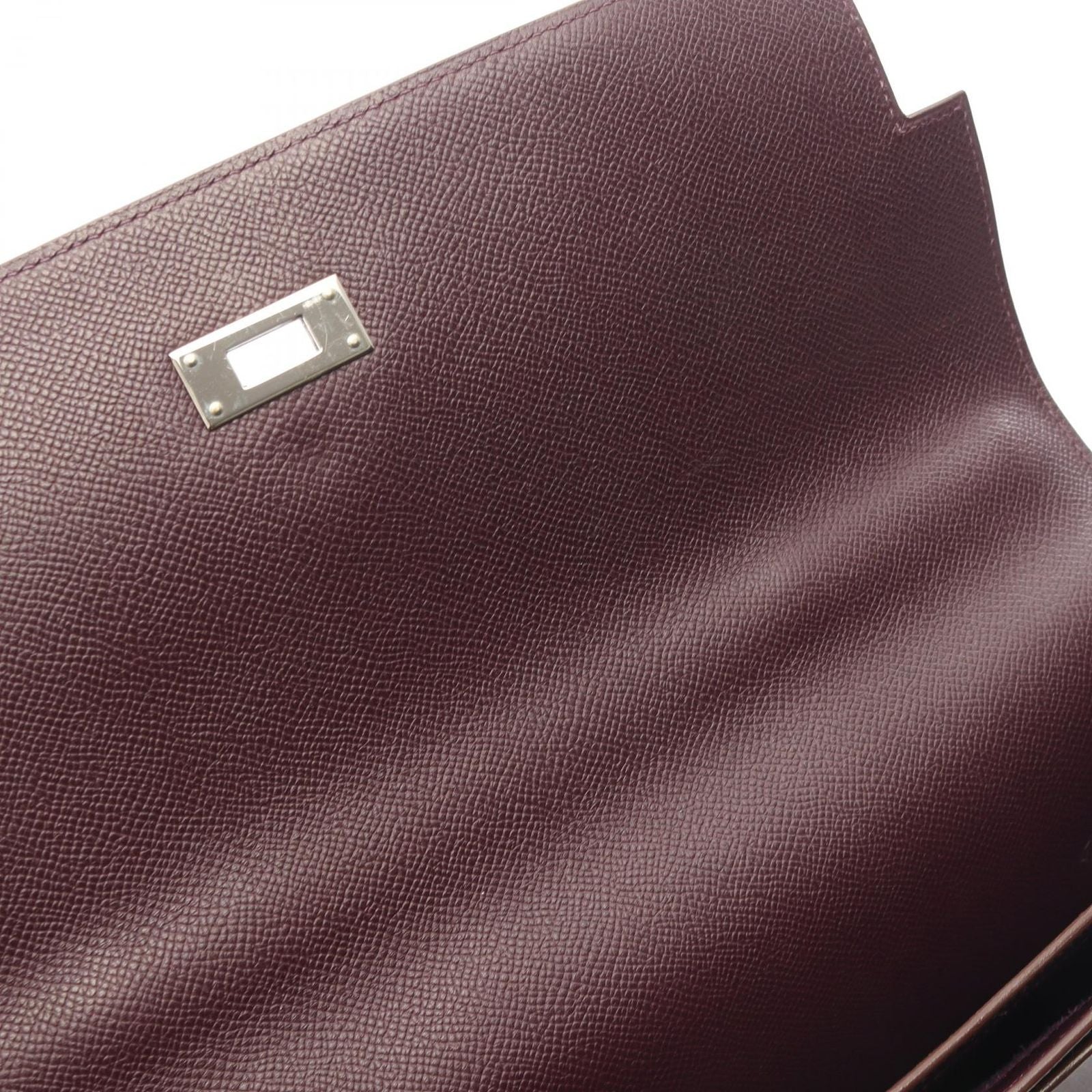 Hermes Briefcase Kelly Depeche 34 Violet Leather — view 9