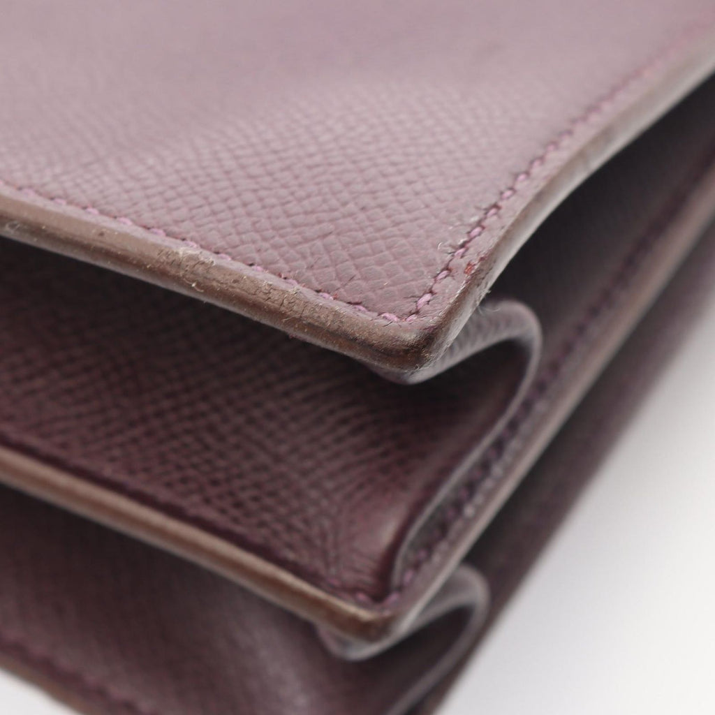 Hermes Briefcase Kelly Depeche 34 Violet Leather — view 7
