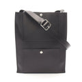 Hermes Shoulder Bag Cab Kabash Black Leather