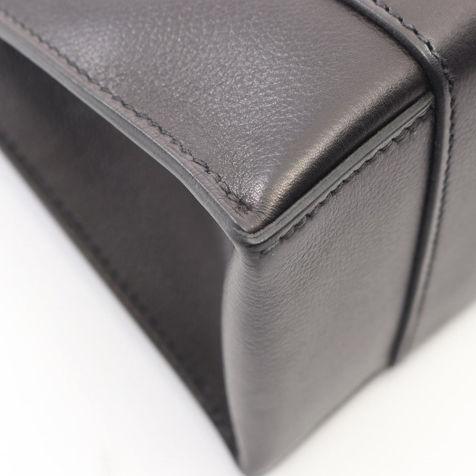 Hermes Shoulder Bag Cab Kabash Black Leather — view 6
