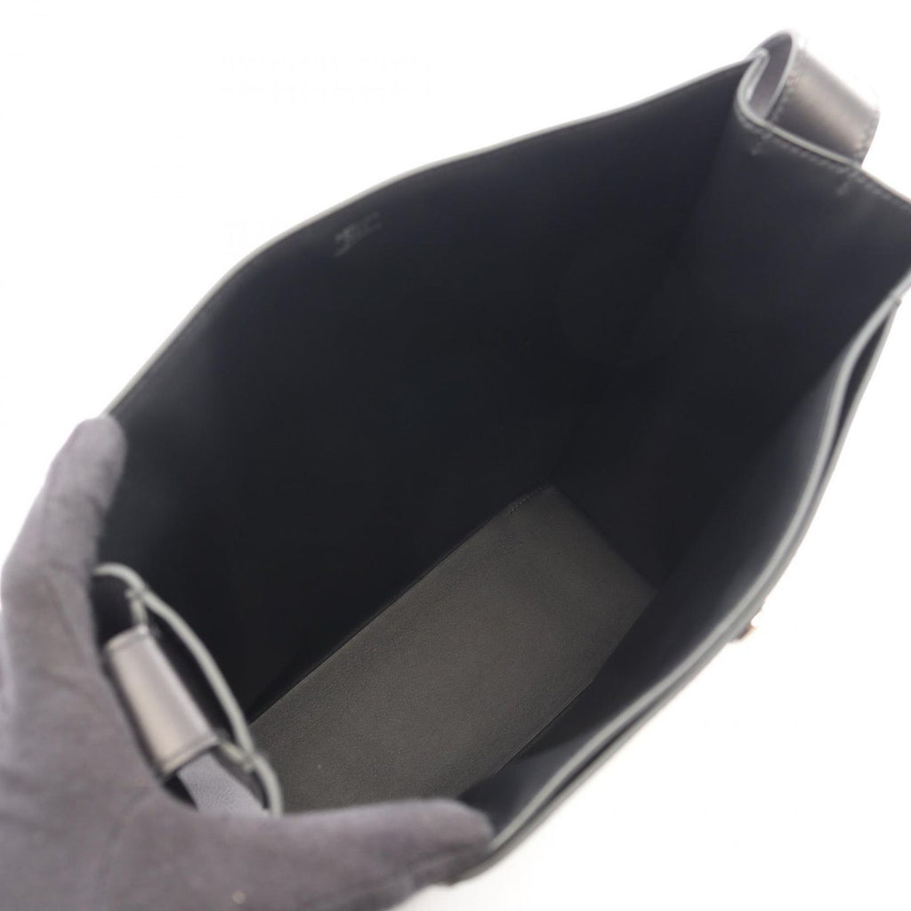 Hermes Shoulder Bag Cab Kabash Black Leather — view 3
