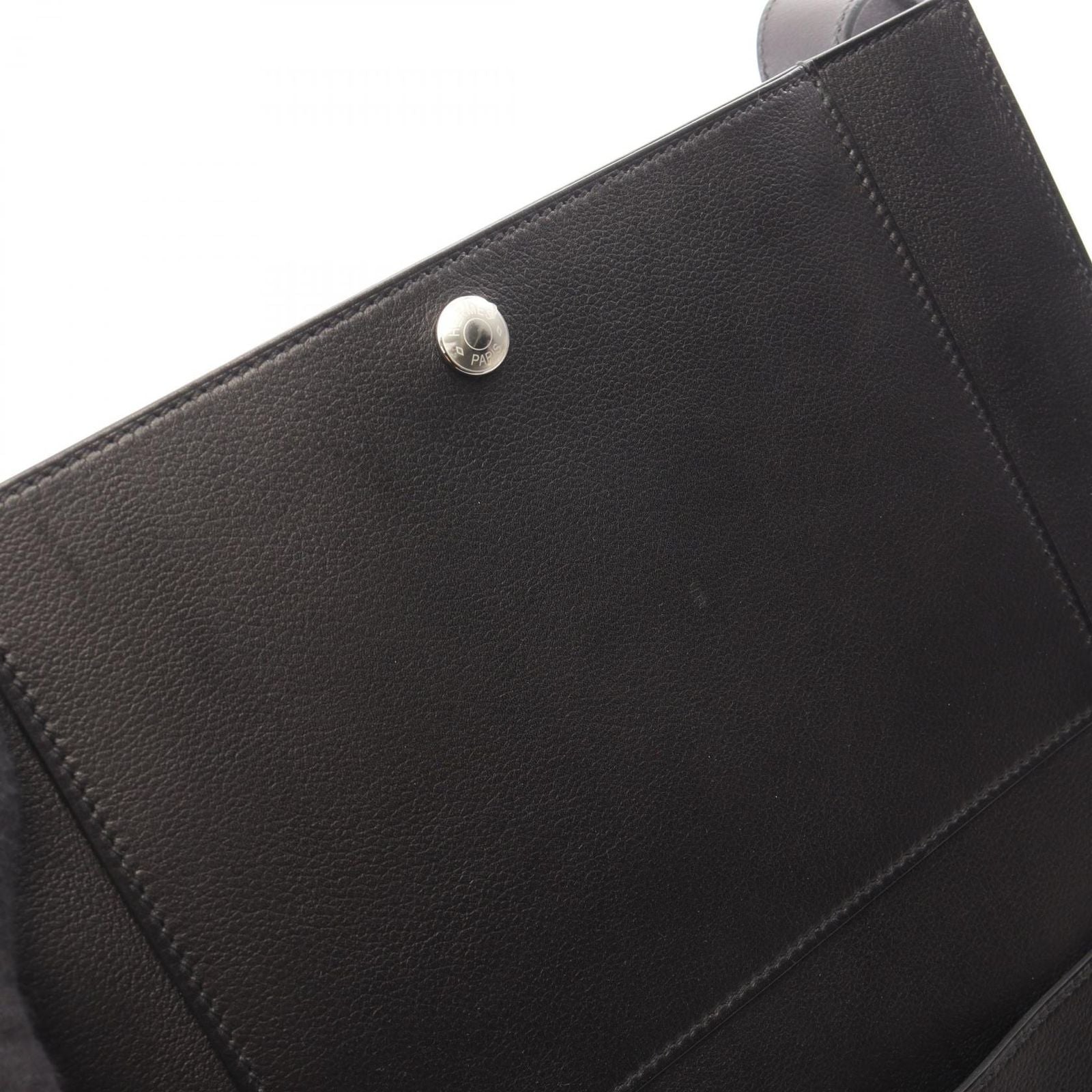 Hermes Shoulder Bag Cab Kabash Black Leather — view 7