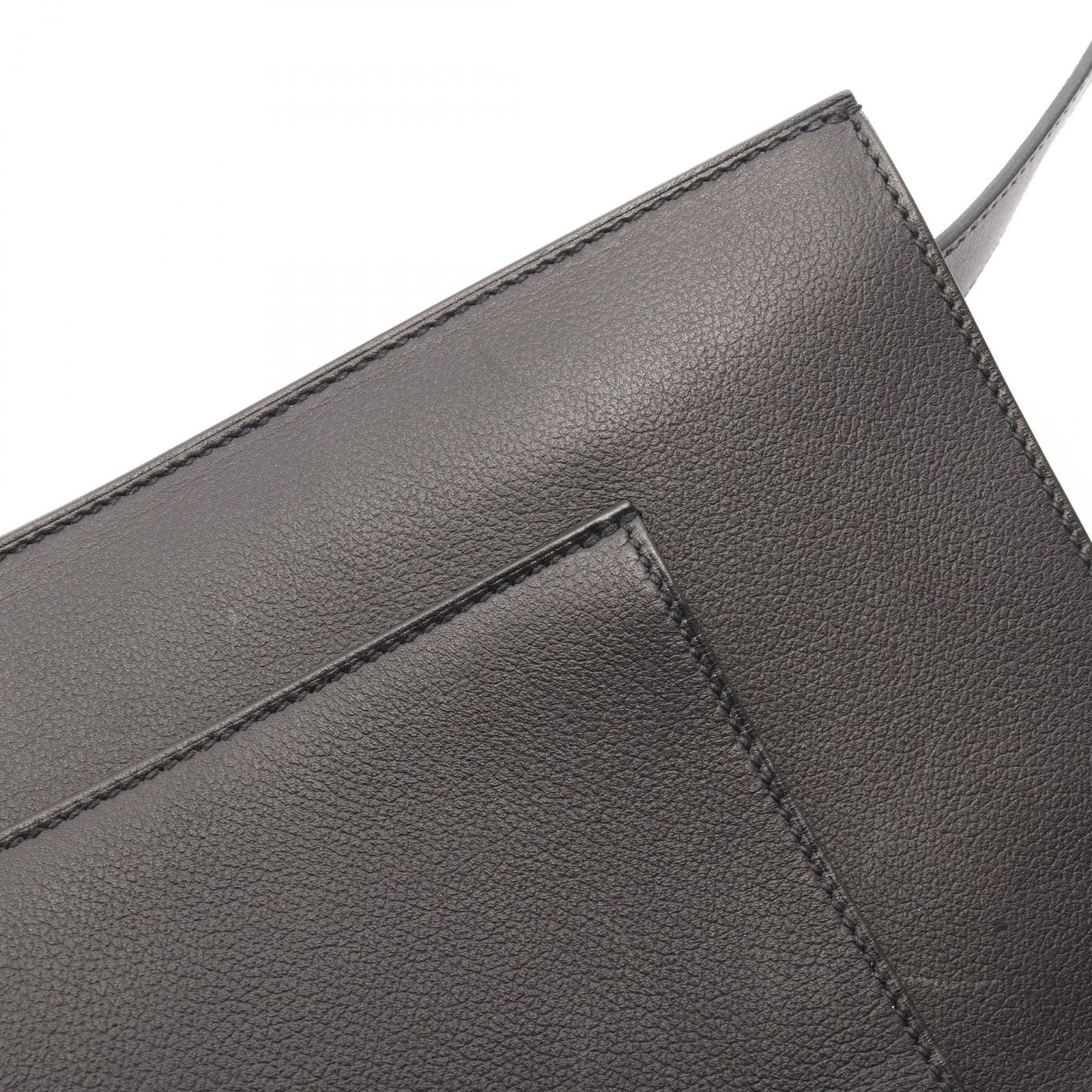 Hermes Shoulder Bag Cab Kabash Black Leather — view 9
