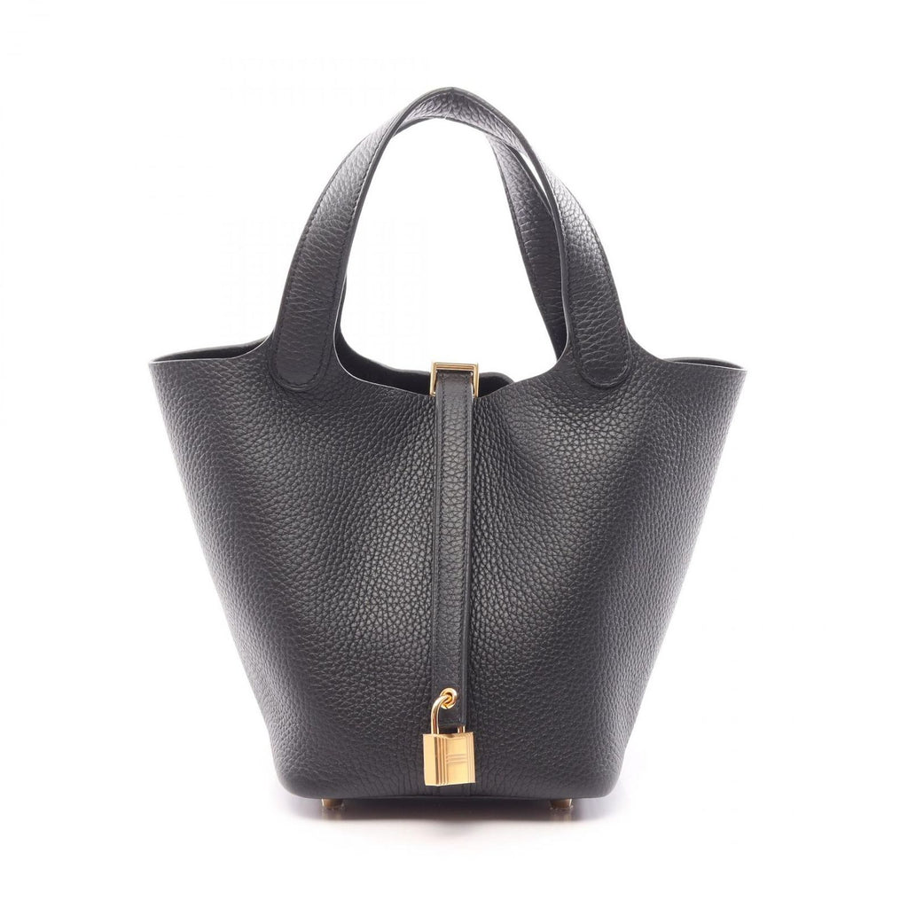 Hermes Handbag Picotin Lock PM Black Leather