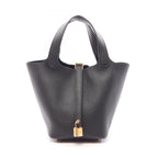 Hermes Handbag Picotin Lock PM Black Leather