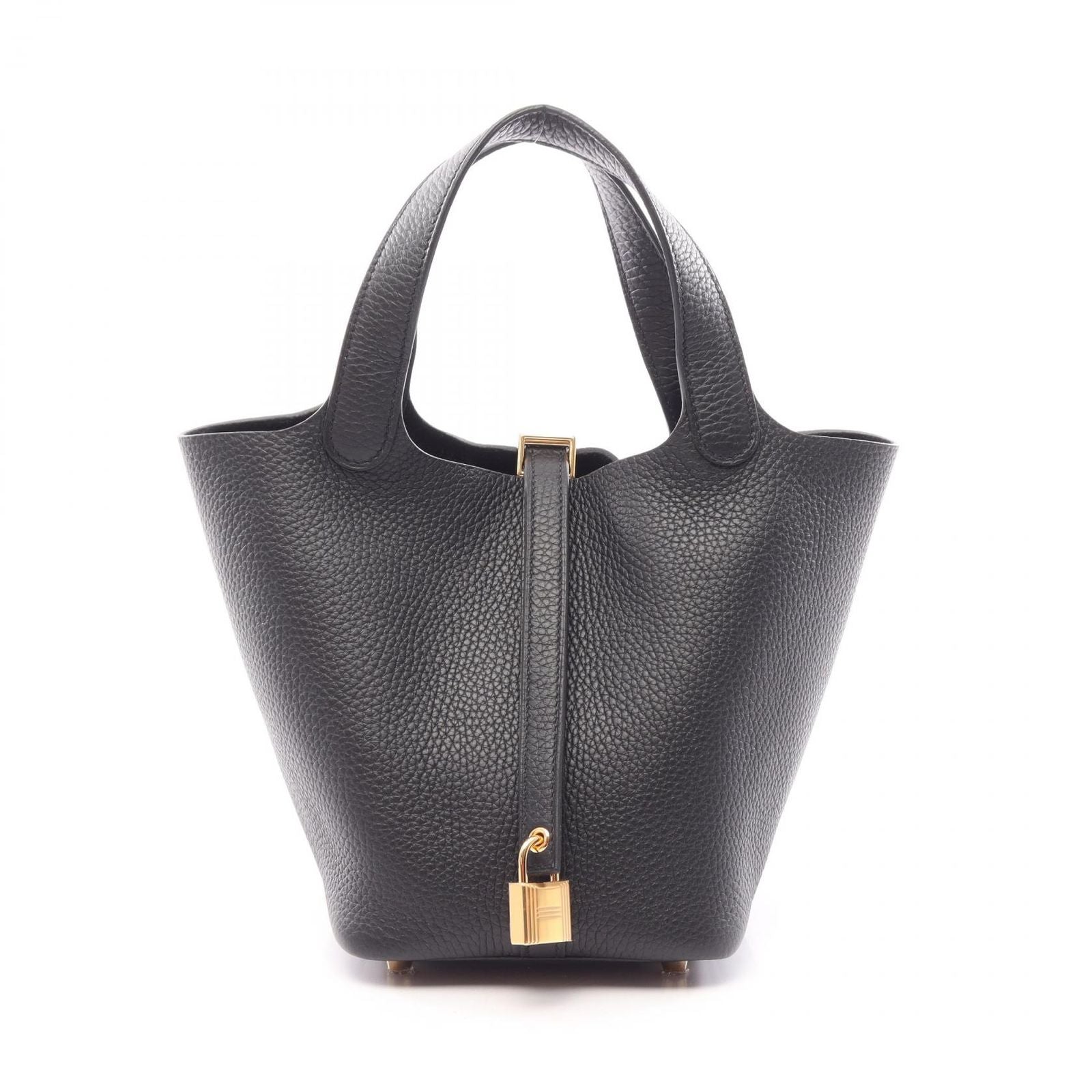 Hermes Handbag Picotin Lock PM Black Leather