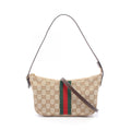 Gucci Shoulder Bag Lunetta Small Crossbody GG Canvas Leather