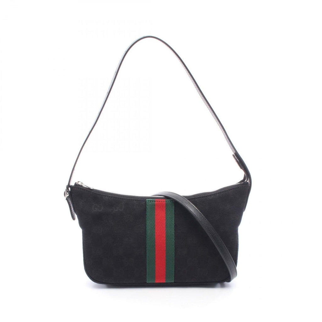Gucci Shoulder Bag Lunetta Small Crossbody GG Canvas Leather