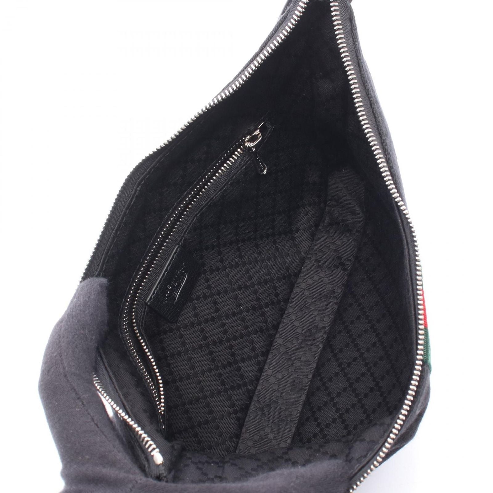 Gucci Shoulder Bag Lunetta Small Crossbody GG Canvas Leather — view 3