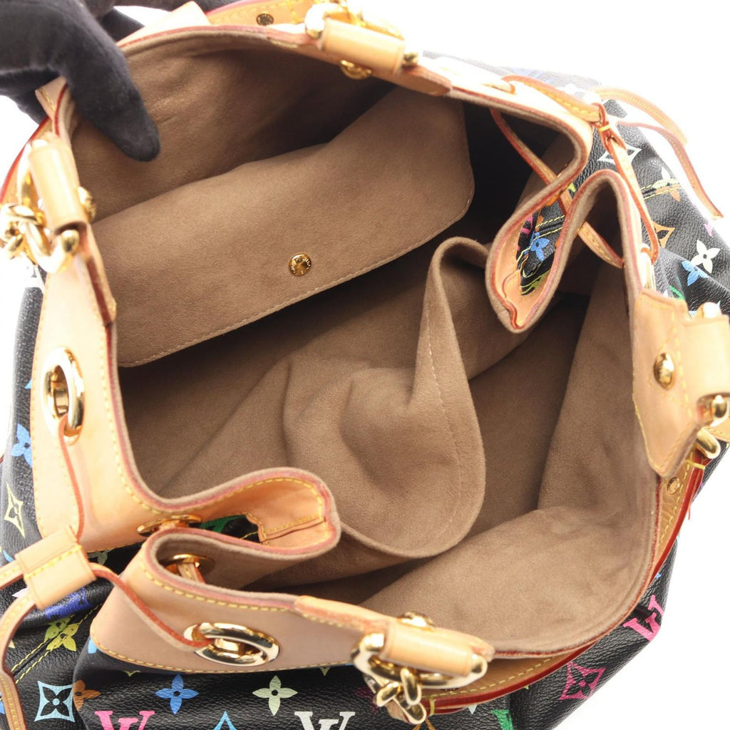 Louis Vuitton Handbag Ursula Monogram Multicolor Noir Canvas Leather — view 3