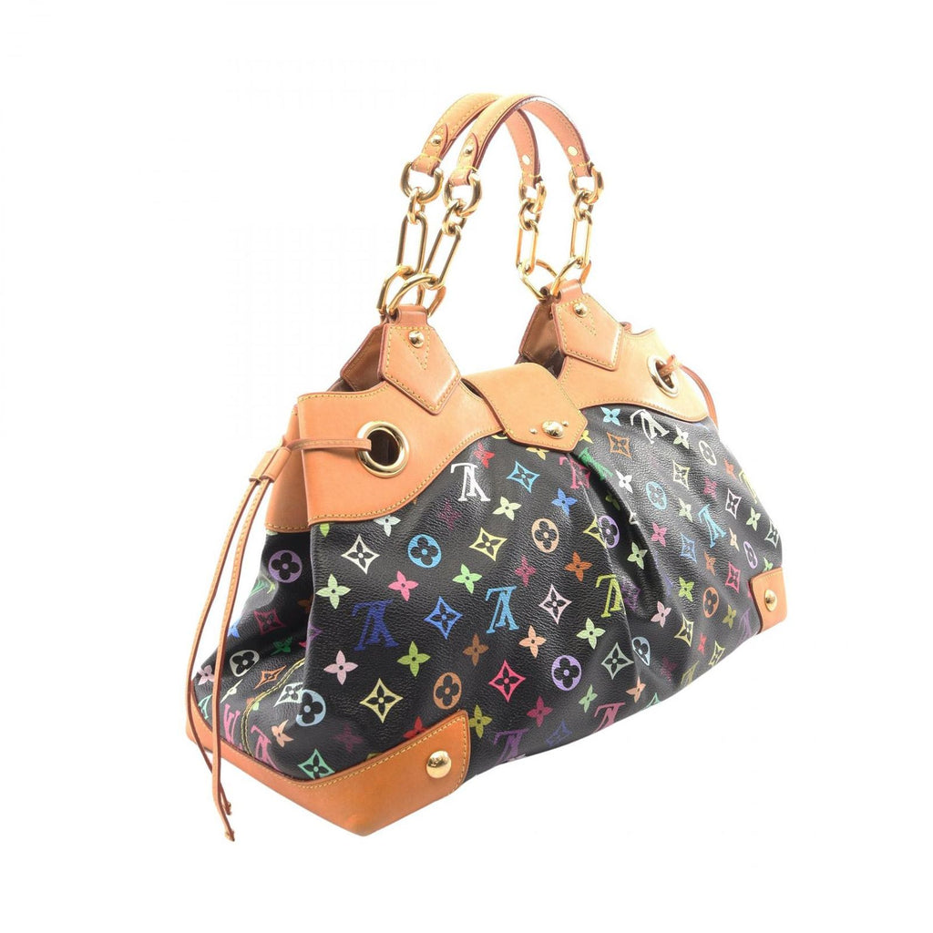 Louis Vuitton Handbag Ursula Monogram Multicolor Noir Canvas Leather — view 2