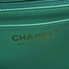 Chanel Shoulder Bag 2.55 Mini Quilted Green Leather Chain — view 4