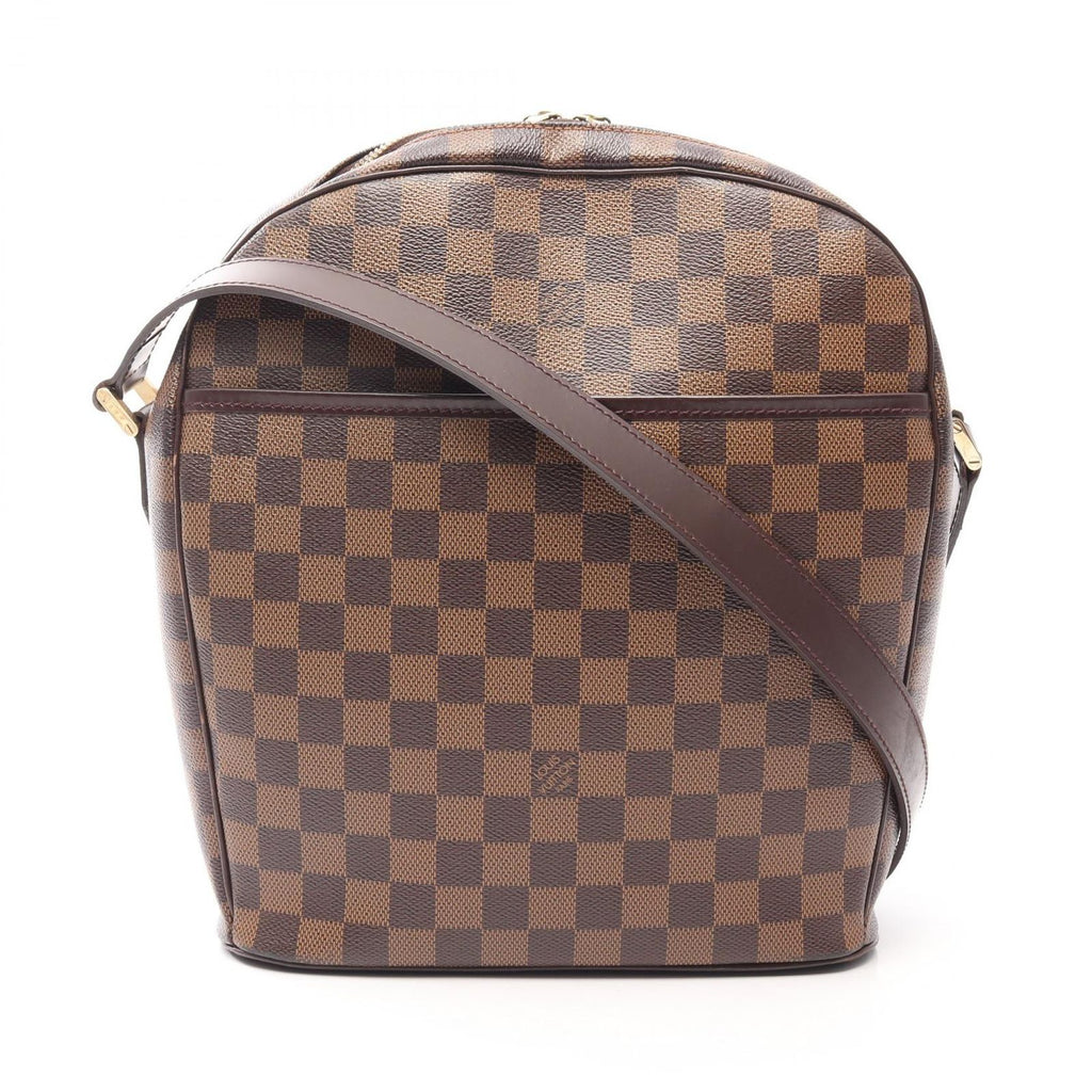 Louis Vuitton Shoulder Bag Ipanema GM Damier Ebene Canvas Leather
