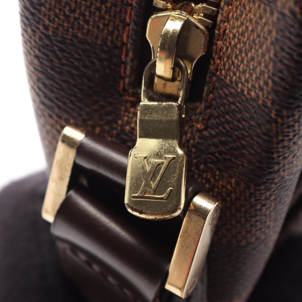 Louis Vuitton Shoulder Bag Ipanema GM Damier Ebene Canvas Leather — view 7
