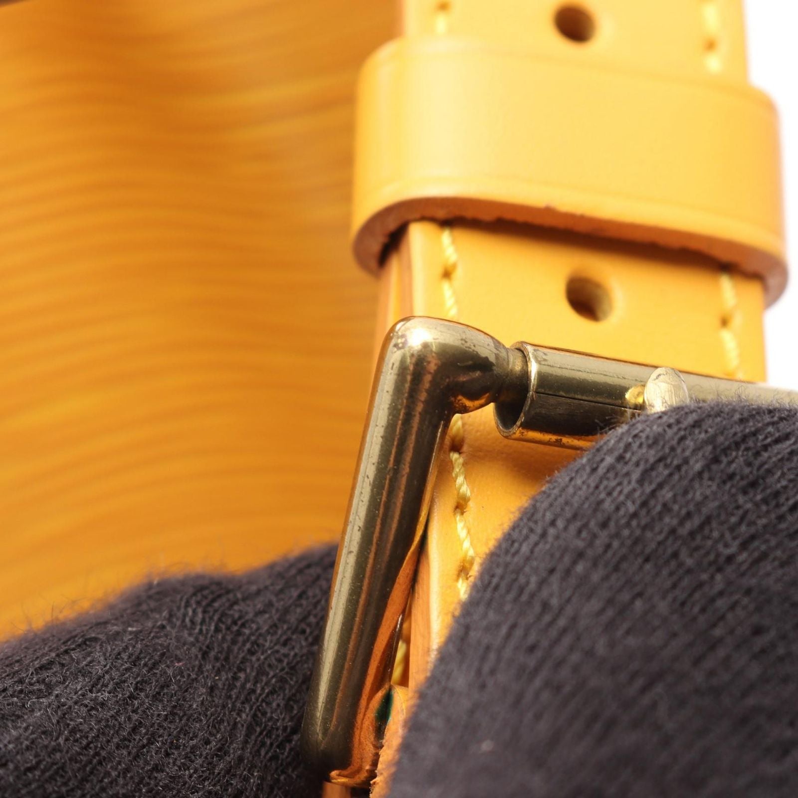 Louis Vuitton Shoulder Bag Petit Noe Epi Tassili Yellow Leather — view 9