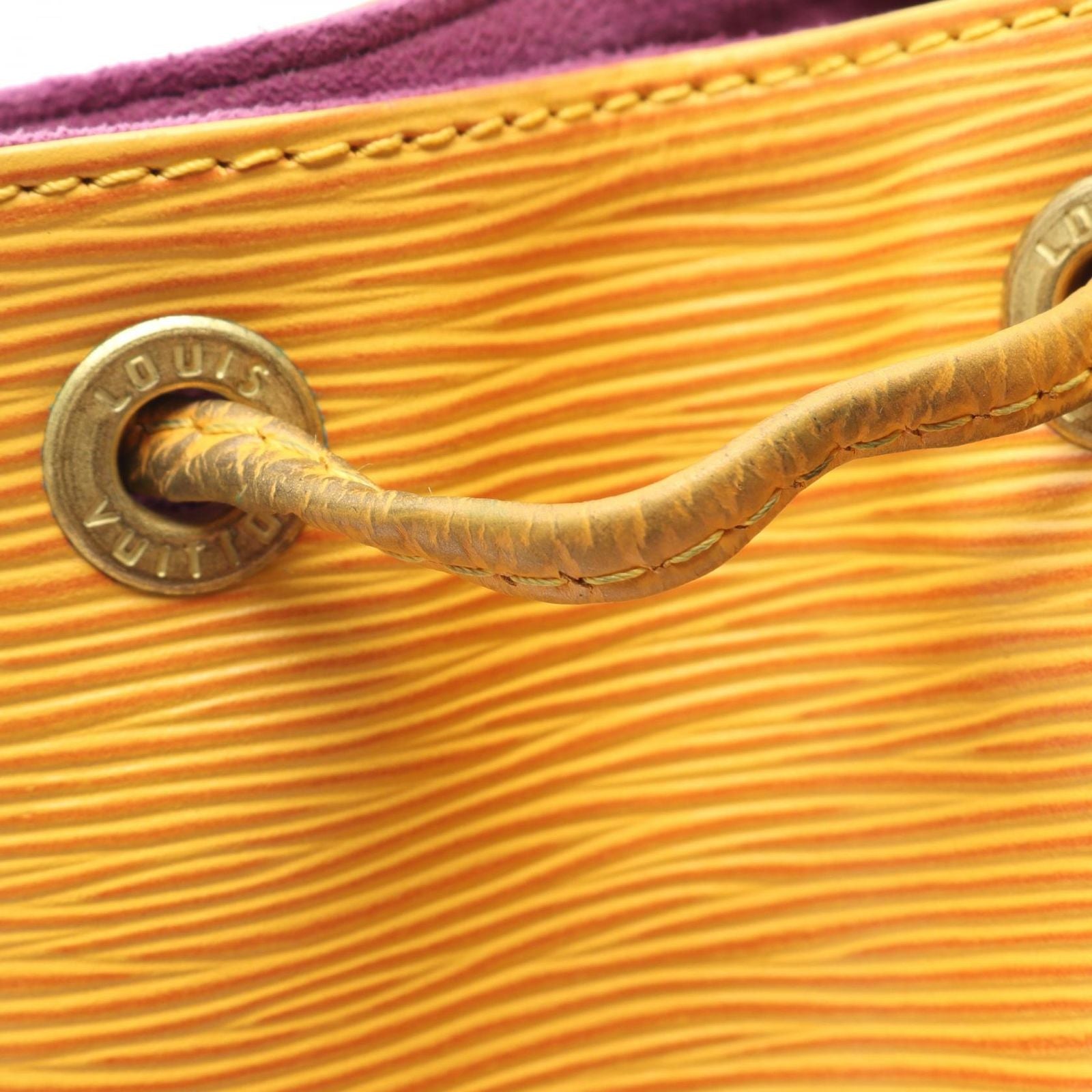 Louis Vuitton Shoulder Bag Petit Noe Epi Tassili Yellow Leather — view 6