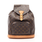 Louis Vuitton Backpack Montsouris GM Monogram Canvas Leather
