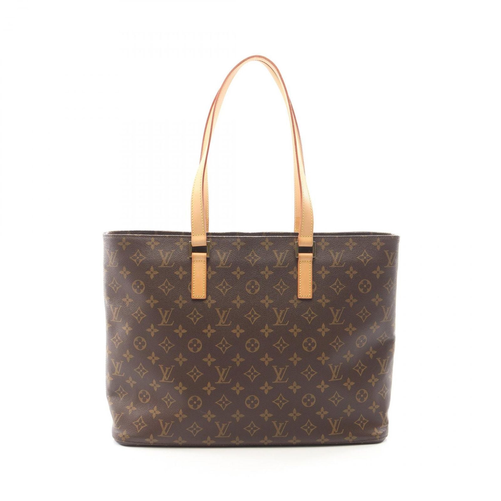 Louis Vuitton Tote Monogram Canvas Leather