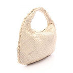 Bottega Veneta Handbag Intrecciato Ivory Leather Shoulder — view 2