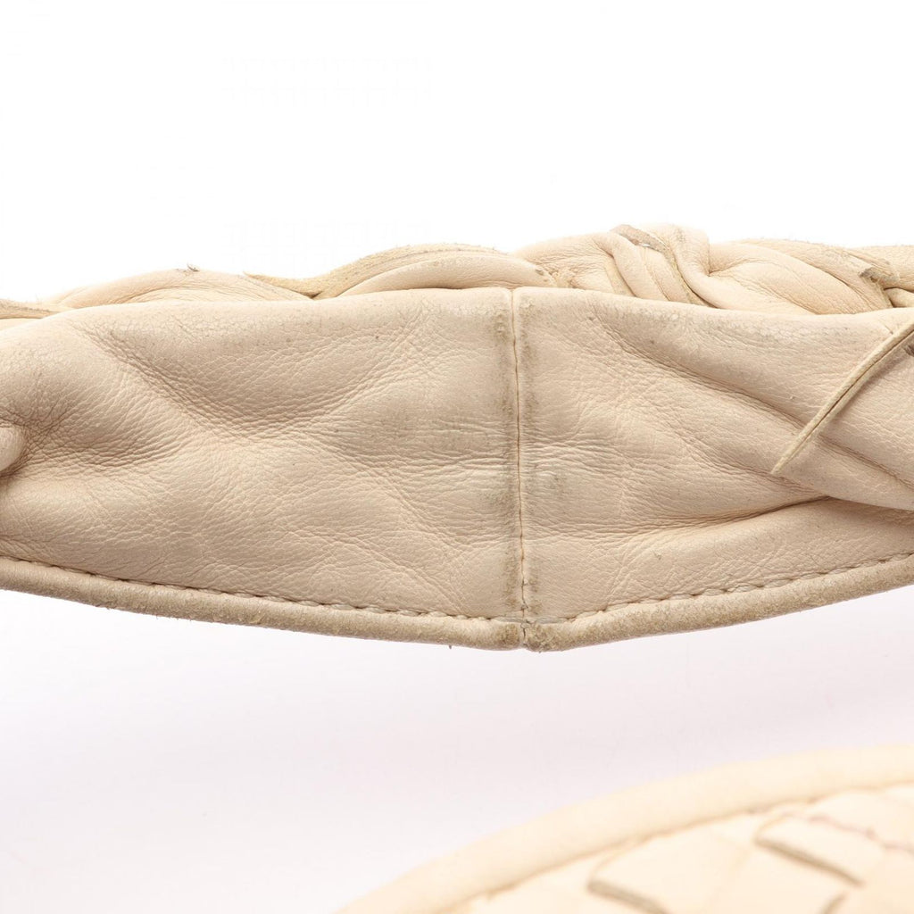 Bottega Veneta Handbag Intrecciato Ivory Leather Shoulder — view 7