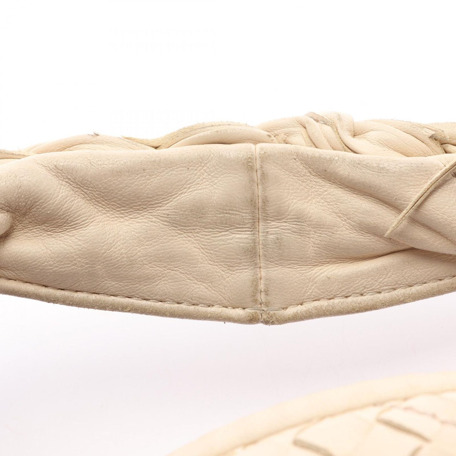 Bottega Veneta Handbag Intrecciato Ivory Leather Shoulder — view 7