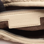Bottega Veneta Handbag Intrecciato Ivory Leather Shoulder — view 4