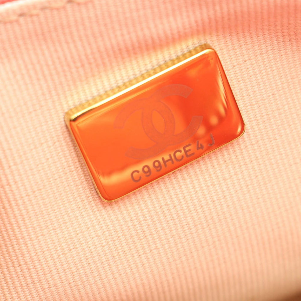Chanel Shoulder Bag Quilted Small Hobo Coral Pink Leather — view 5