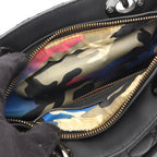 Dior Handbag Lady Dior Cannage 2-Way Black Leather Tote — view 5