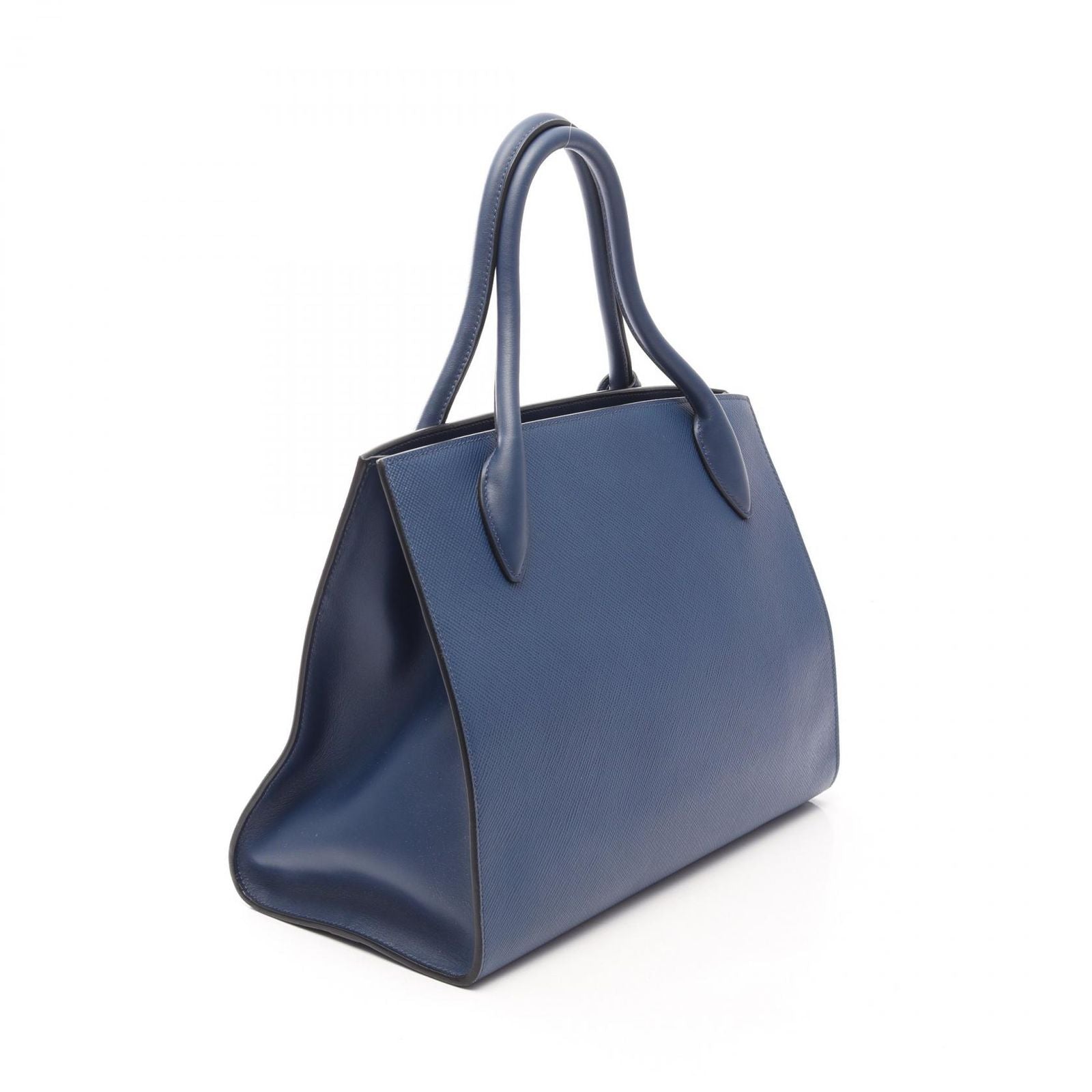 Prada Handbag Saffiano Cuir C Monochrome 2-Way Blue Leather — view 2