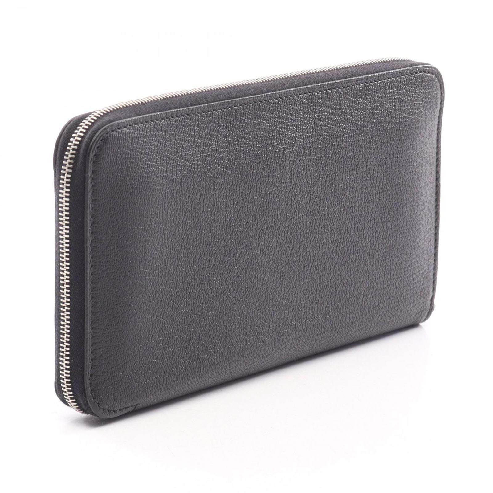 Hermes Round Wallet Azap Long Classic Black Leather — view 2